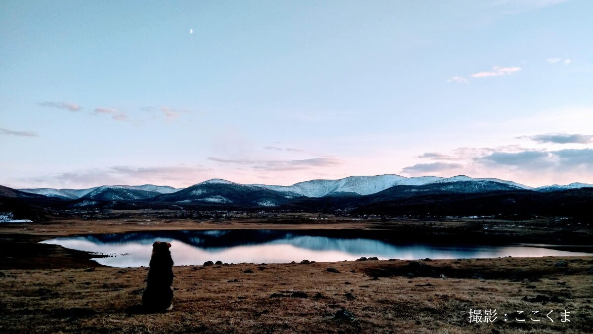 現地ツアー時に撮影したモンゴル10月の湖